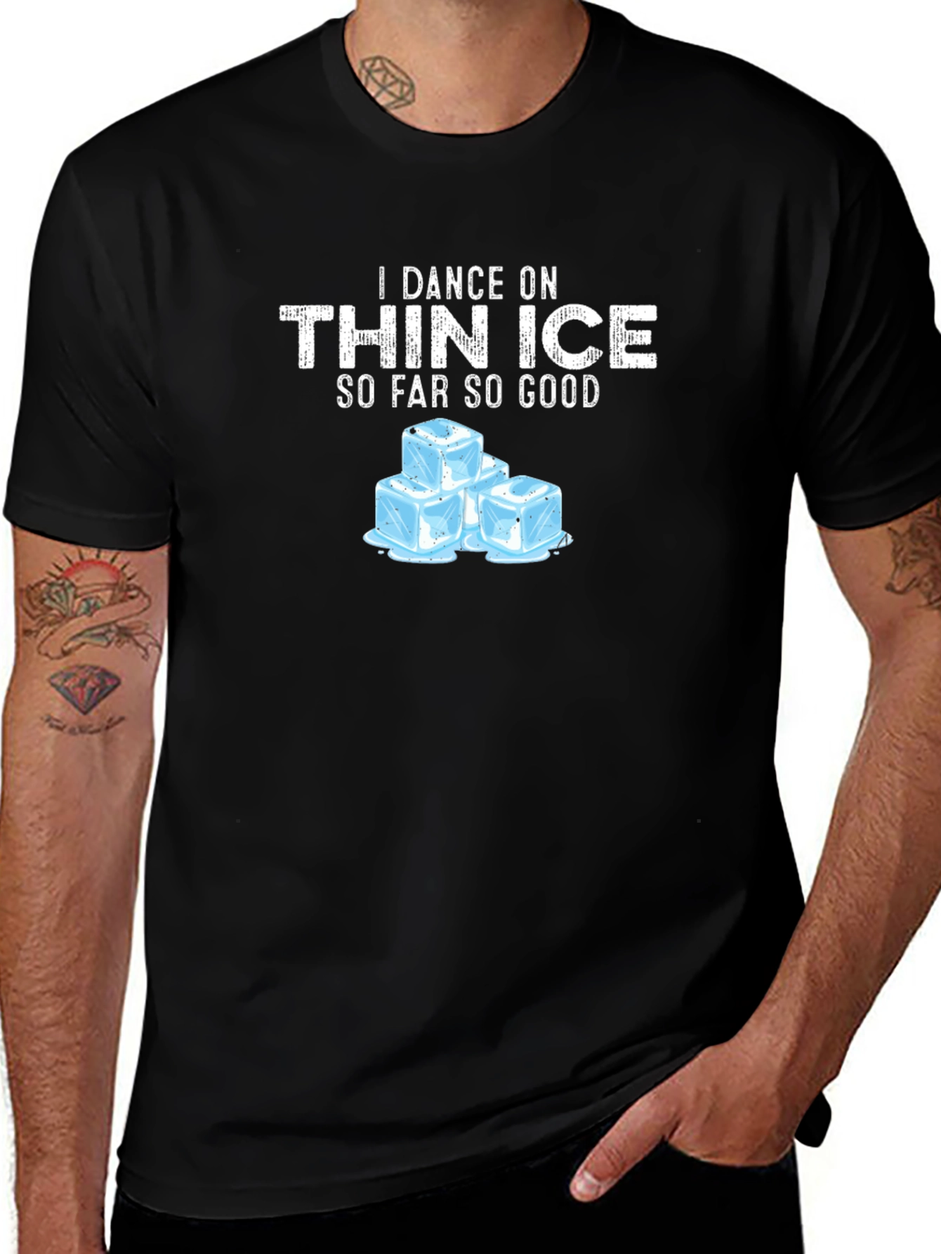 Variant 18 of I Dance on Thin Ice T-Shirt