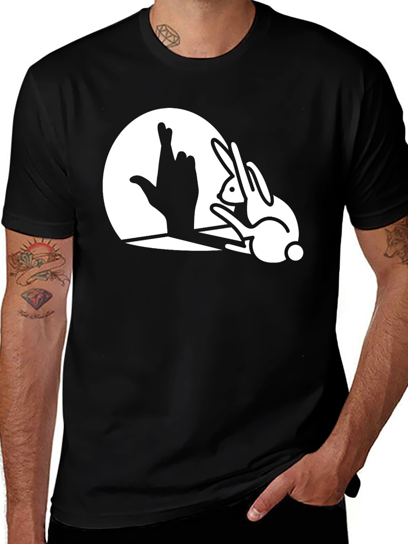 Rabbit Shadow T-Shirt - Luck & Illusion Tee