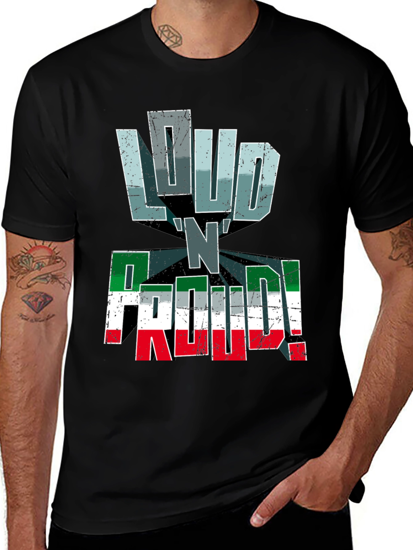 Variant 11 of Loud 'N' Proud Graphic T-Shirt