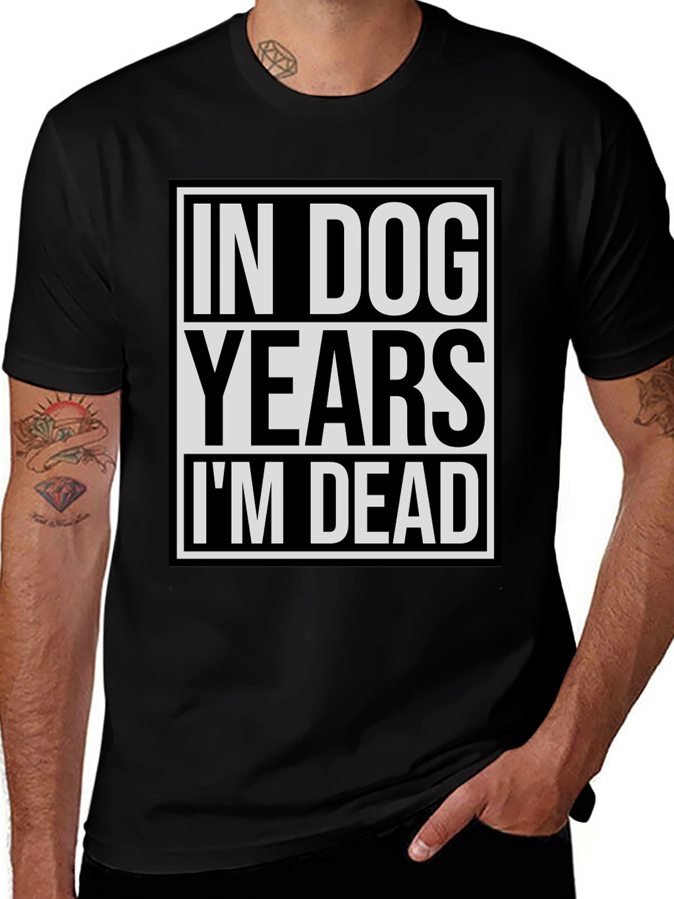 Variant 10 of In Dog Years I'm Dead Graphic T-Shirt