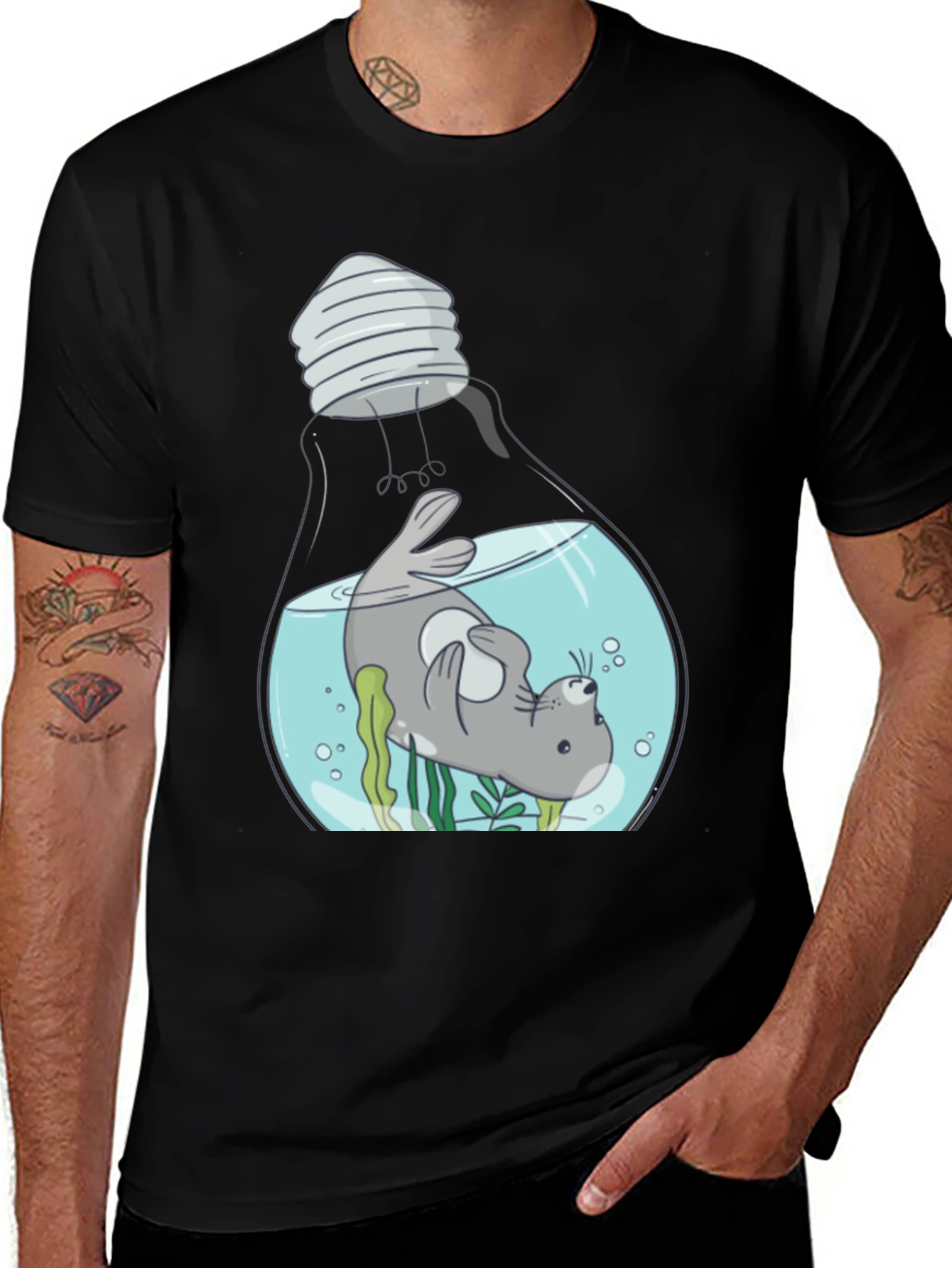 Seal Light Bulb Graphic Tee