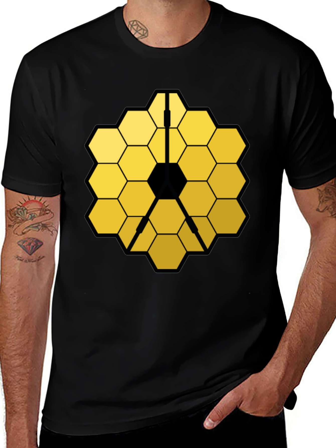 Variant 24 of James Webb Telescope T-Shirt - Black