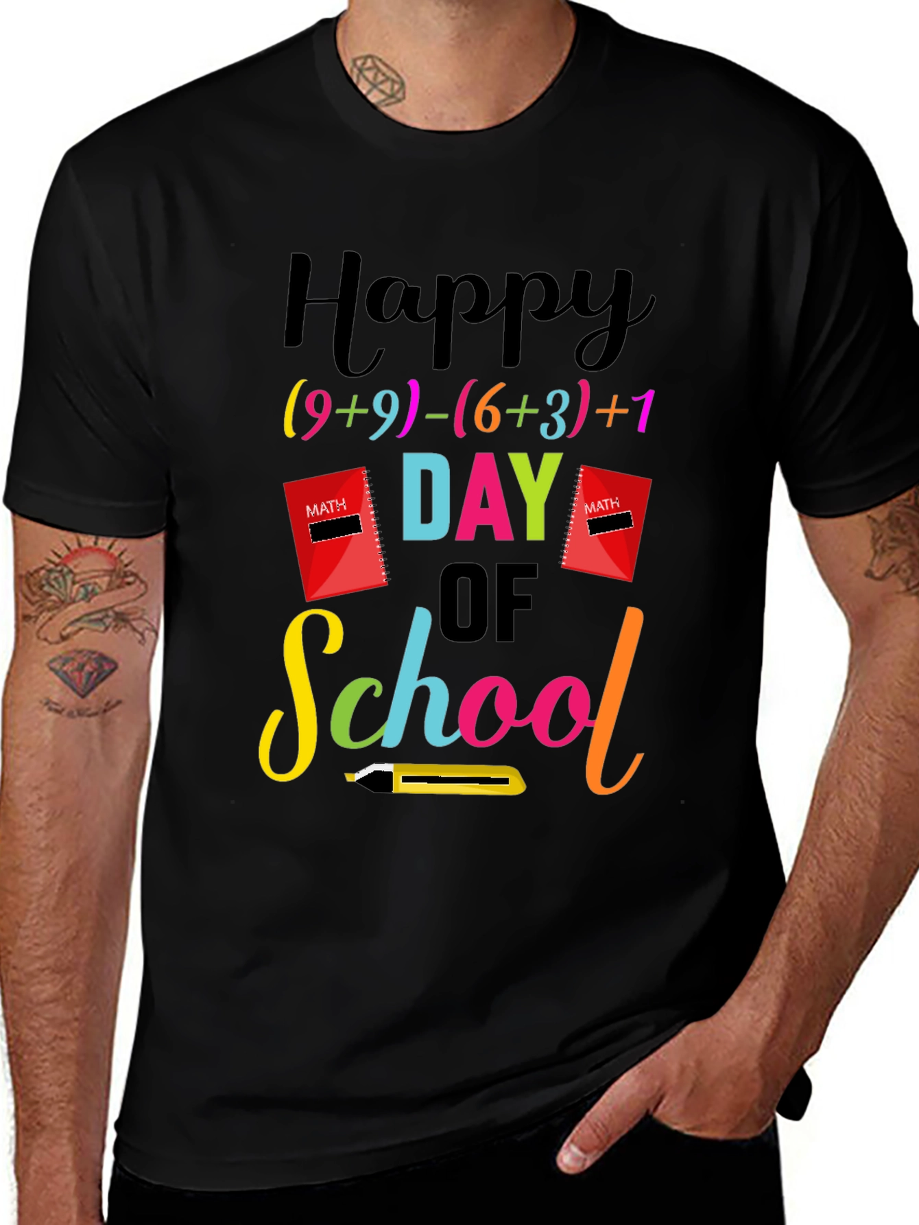Happy Day of School Math Teacher T-Shirt