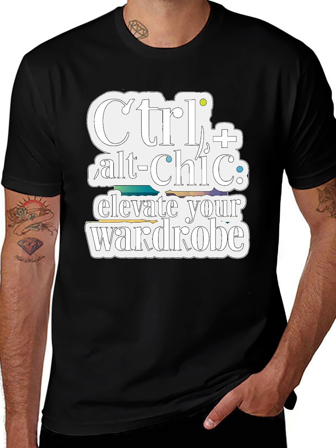Variant 15 of Ctrl+Alt+Chic Graphic Tee
