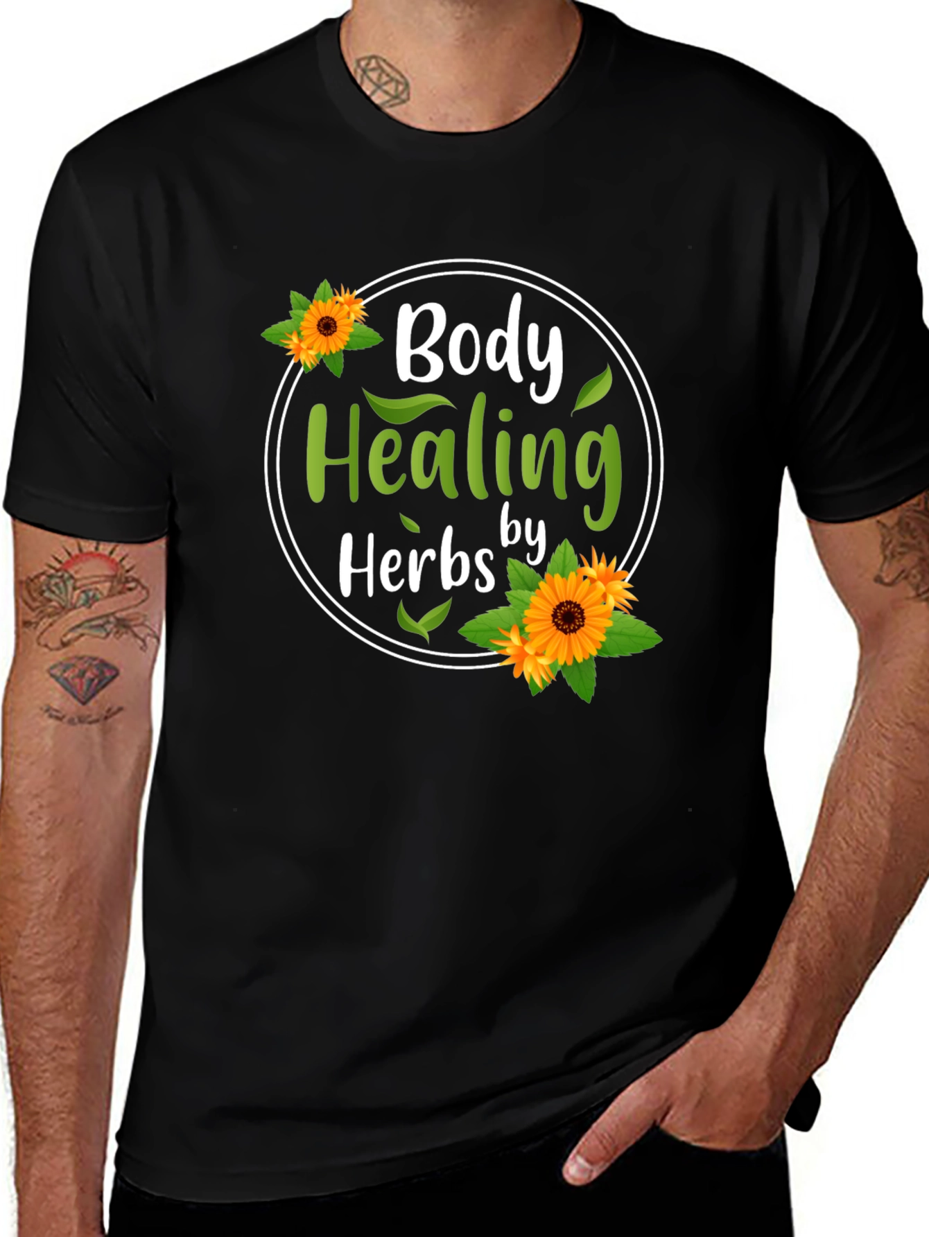 Variant 20 of Body Healing Herbs Graphic T-Shirt