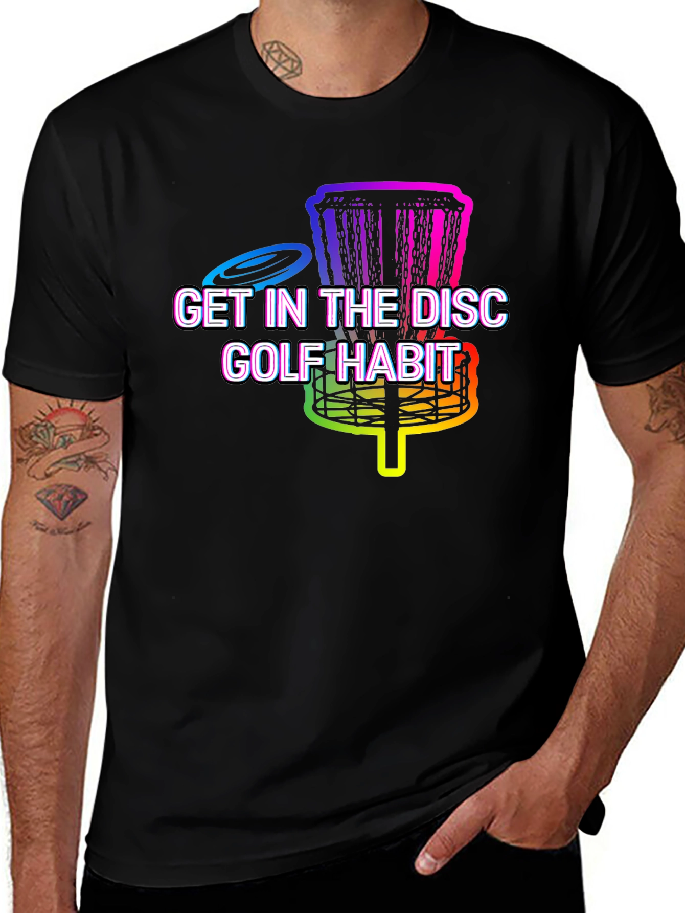 Variant 5 of Get in the Disc Golf Habit Tee