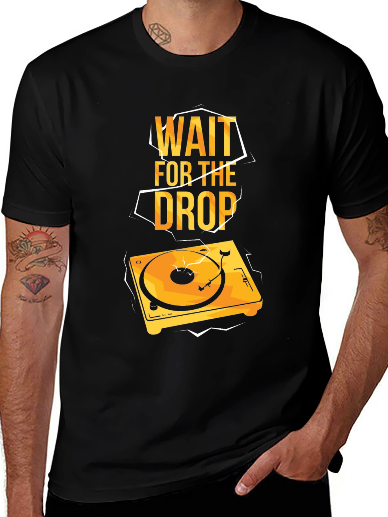 Variant 13 of Wait For The Drop DJ Turntable T-Shirt
