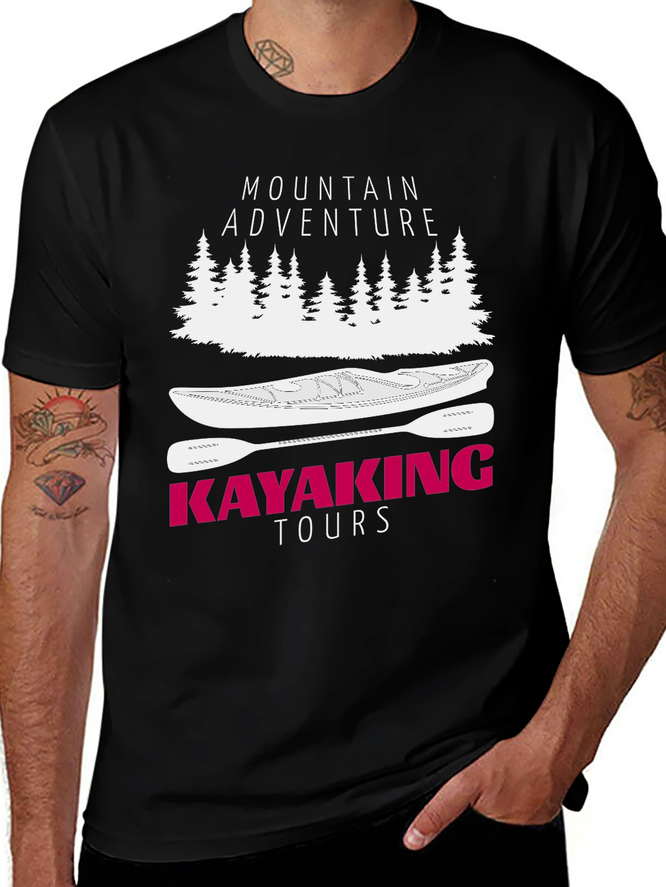 Variant 17 of Mountain Adventure Kayaking Tours Graphic T-Shirt