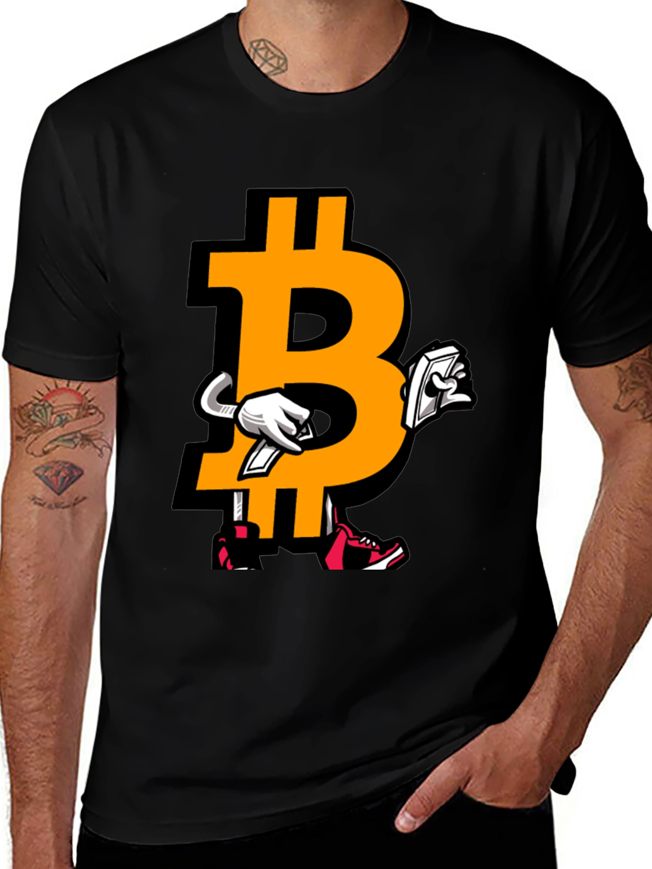 Variant 18 of Bitcoin Character Graphic Tee - Crypto Fan Apparel