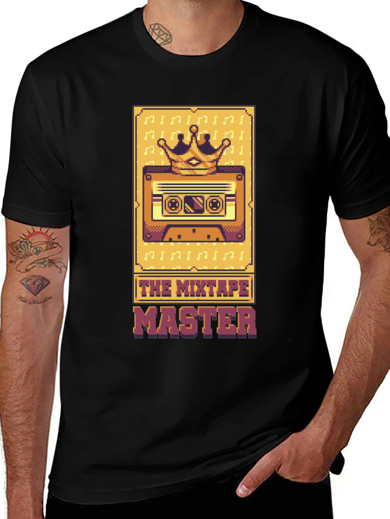Variant 27 of The Mixtape Master Black T-Shirt