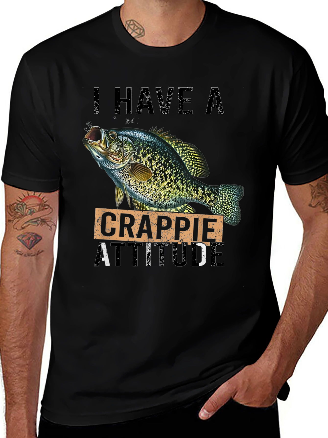 Variant 4 of I Have A Crappie Attitude Fishing T-Shirt