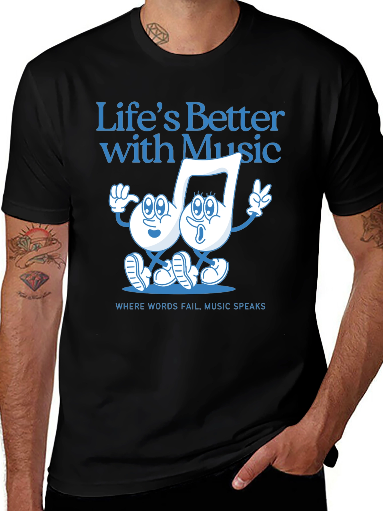 Variant 12 of Life's Better with Music T-Shirt