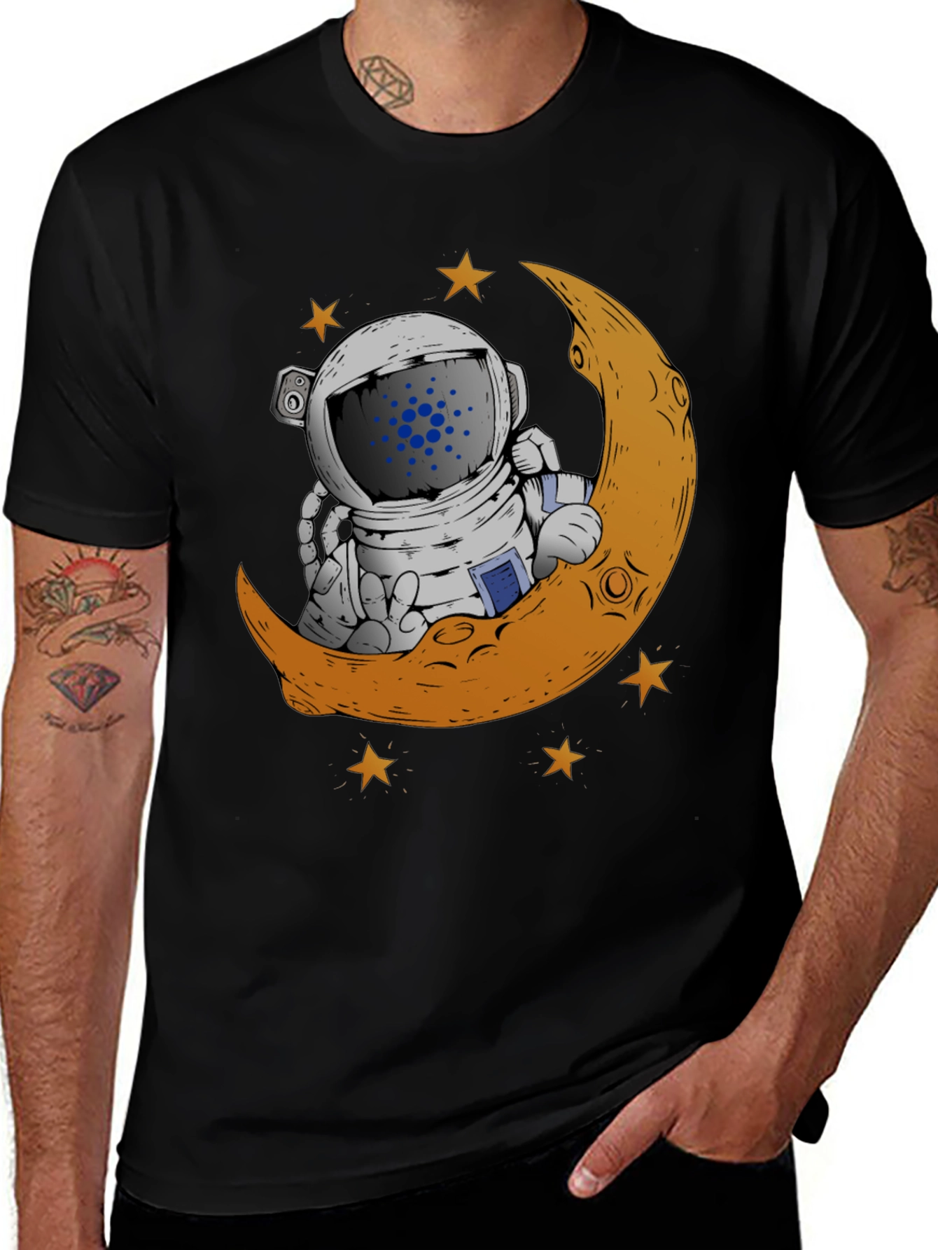 Variant 30 of Cardano Astronaut Moon Graphic T-Shirt