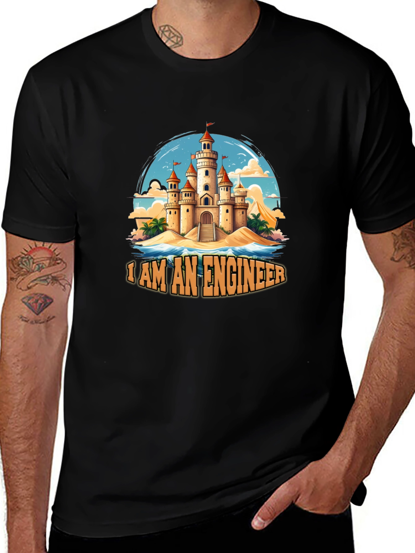 Variant 18 of Engineer Castle T-Shirt - Humorous Design