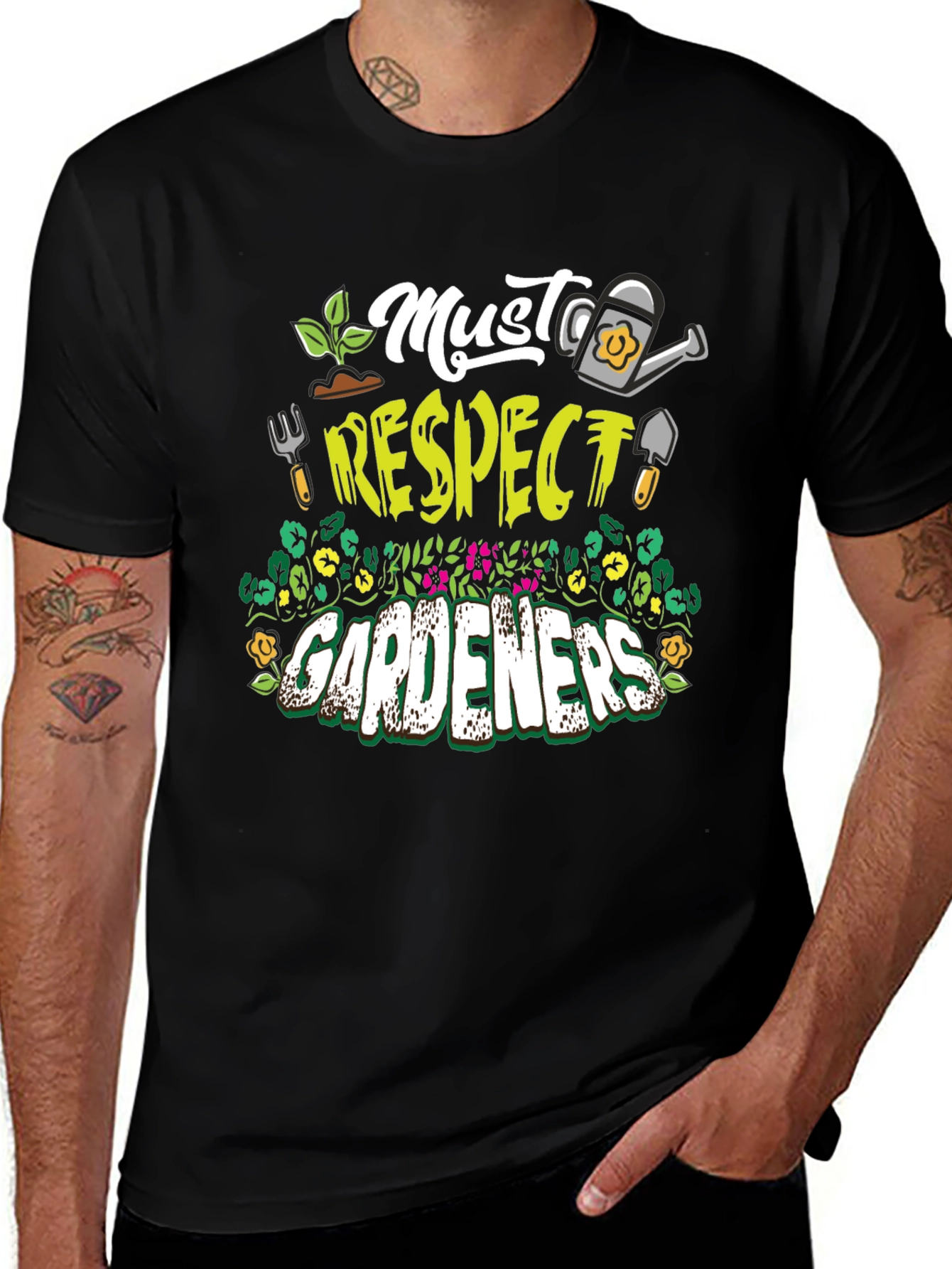 Variant 30 of Respect Gardeners T-Shirt - Gardening Apparel