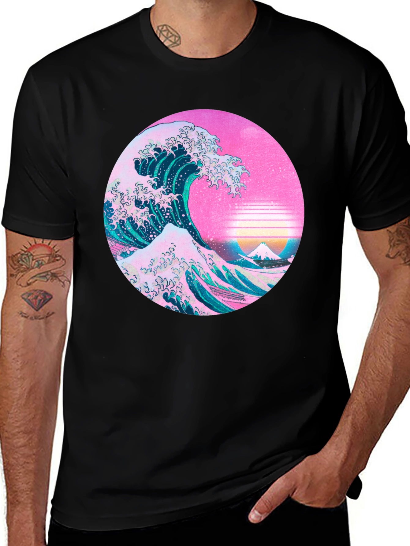 Variant 23 of Great Wave Aesthetic T-Shirt