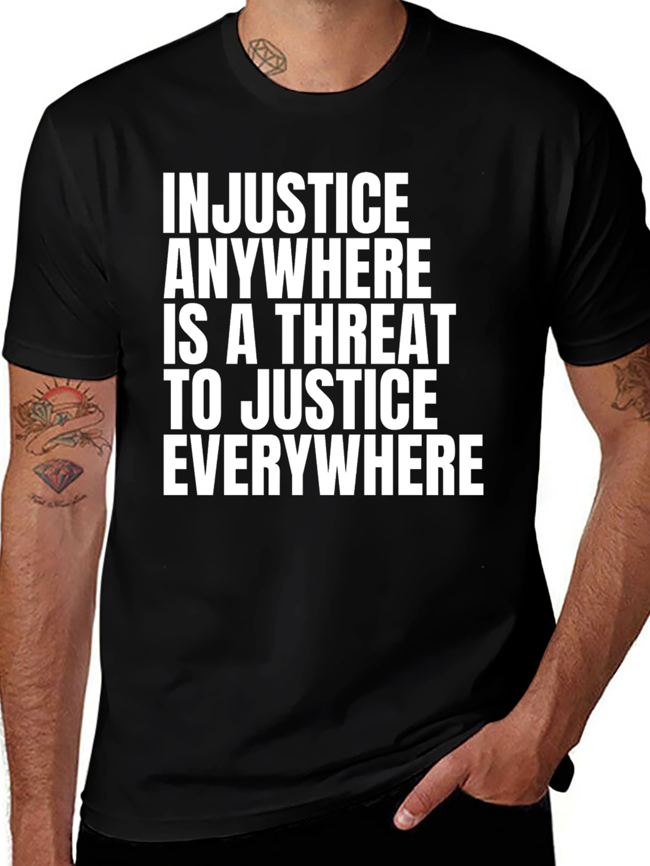 Variant 25 of Injustice Anywhere Threat Justice Everywhere T-Shirt