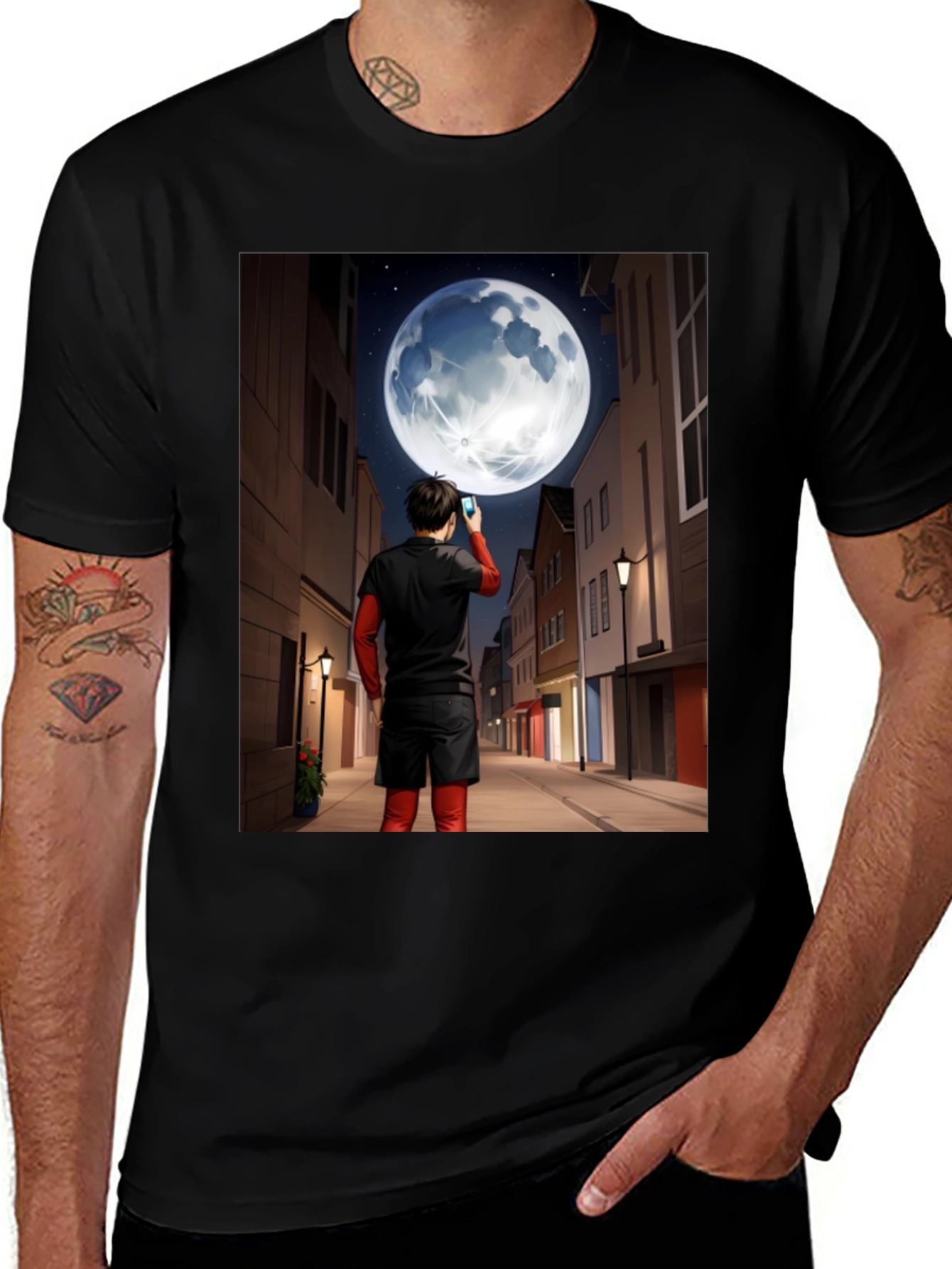 Variant 12 of Man in Moon Graphic Tee