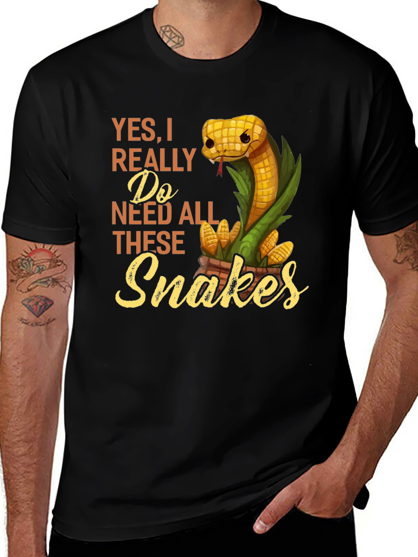 Variant 15 of Funny Snake Lover T-Shirt