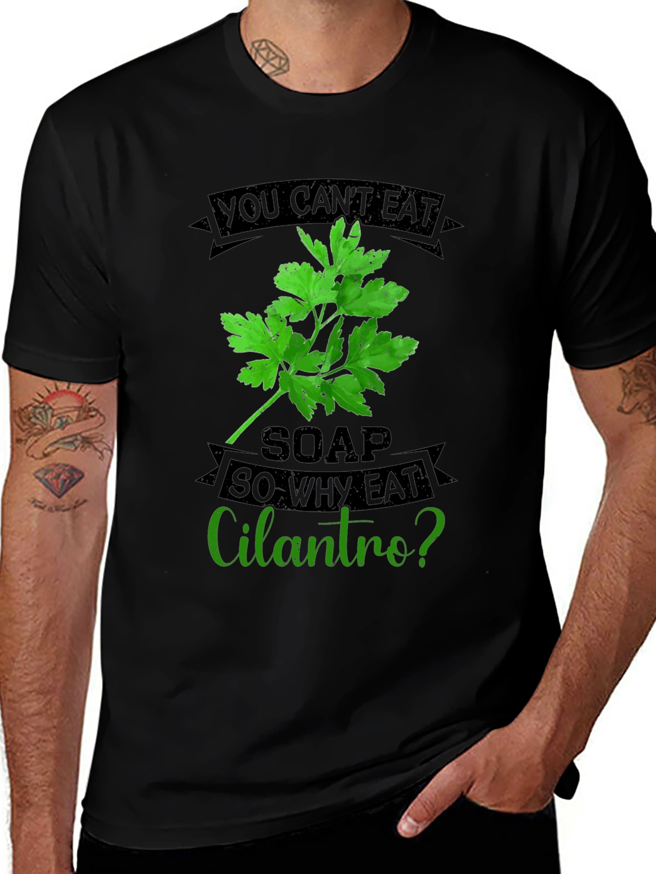 Variant 8 of Funny Cilantro T-Shirt - Soap Taste Humor