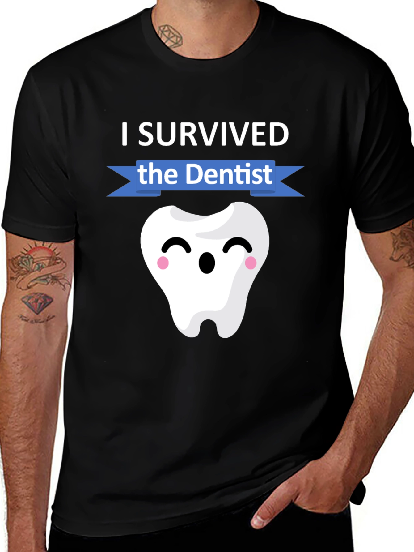 Variant 4 of I Survived the Dentist T-Shirt Funny Dental Hygienist Tee
