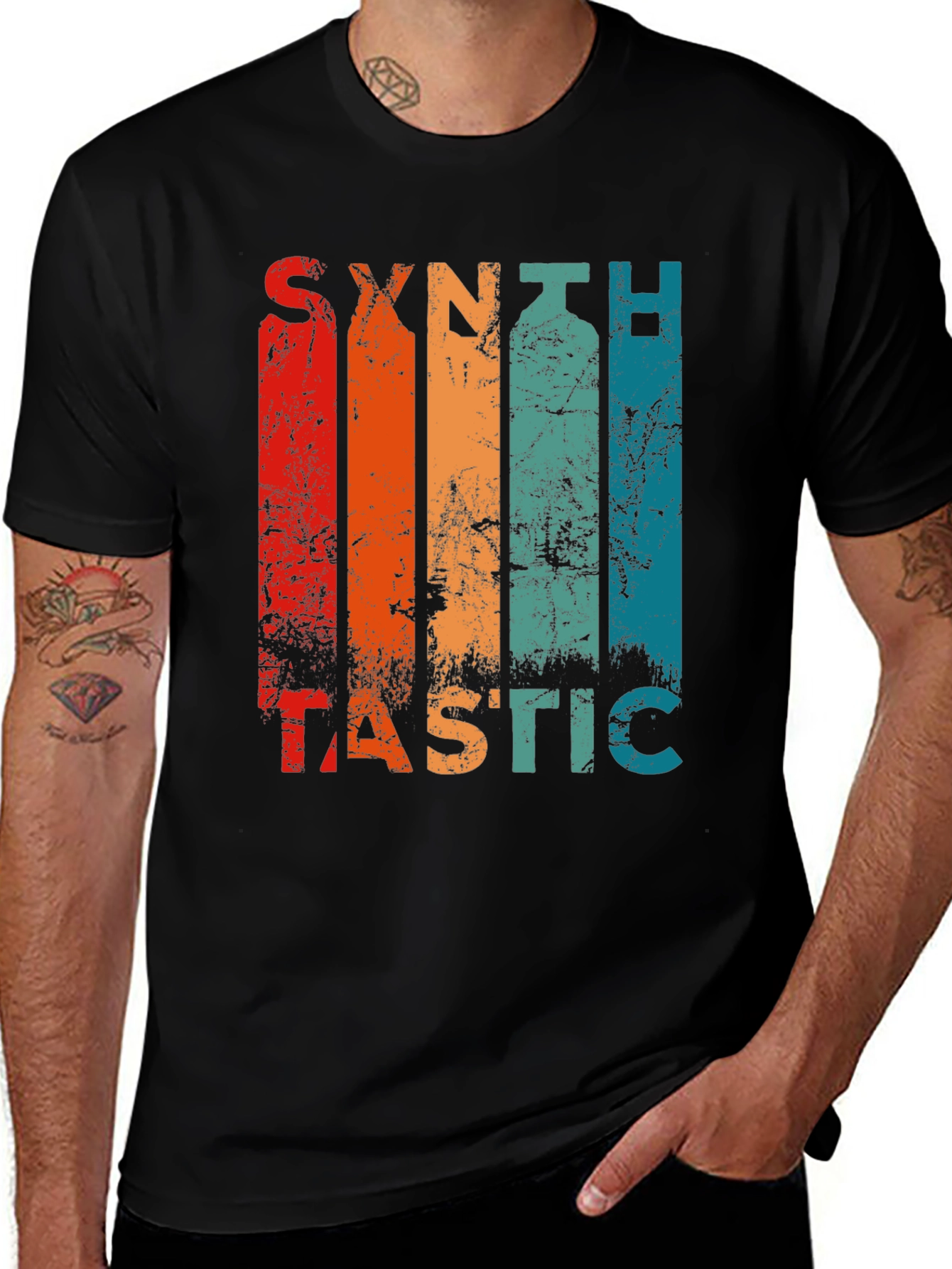Variant 22 of Synthtastic Retro Style Graphic T-Shirt