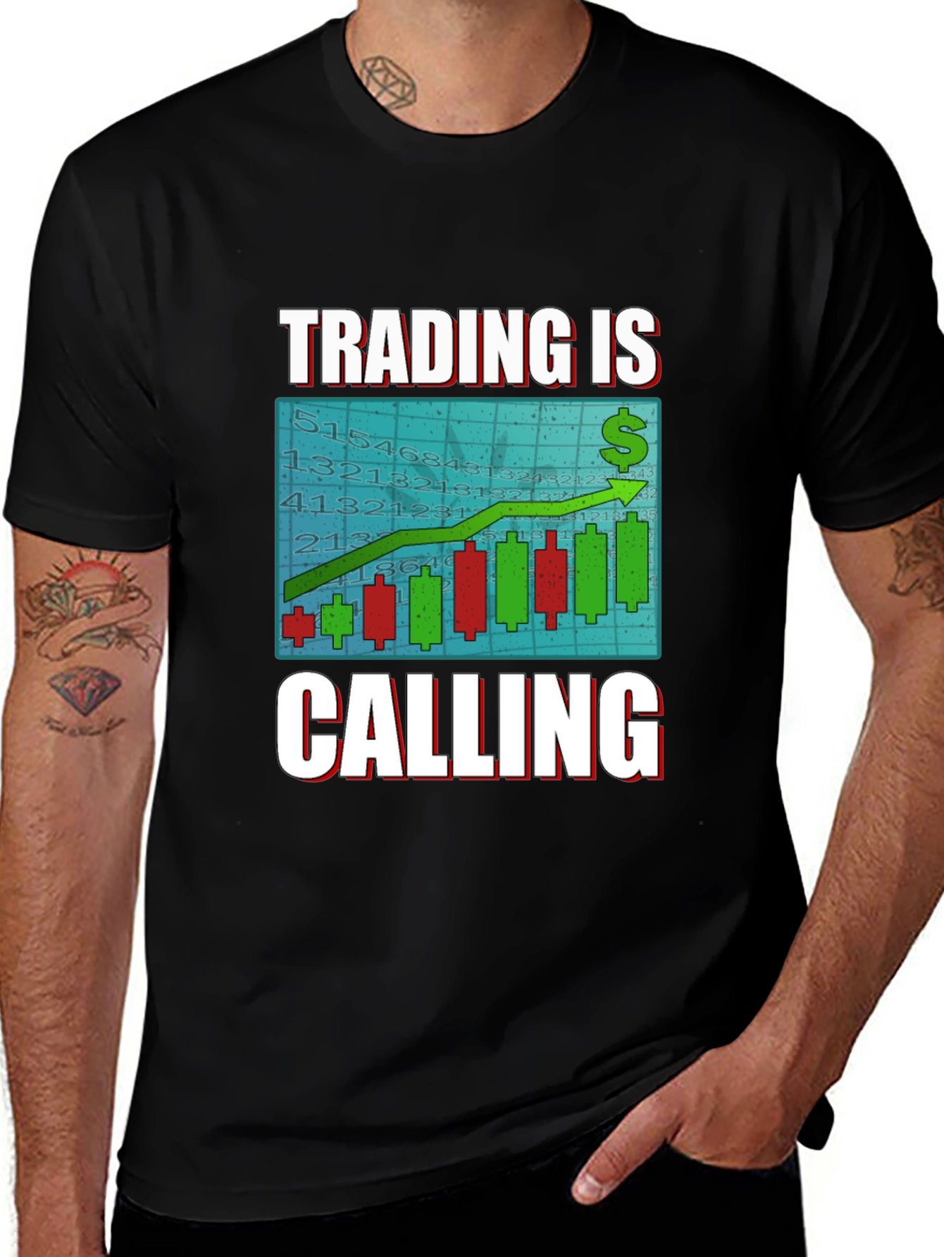 Variant 5 of Trading Is Calling Graphic Tee