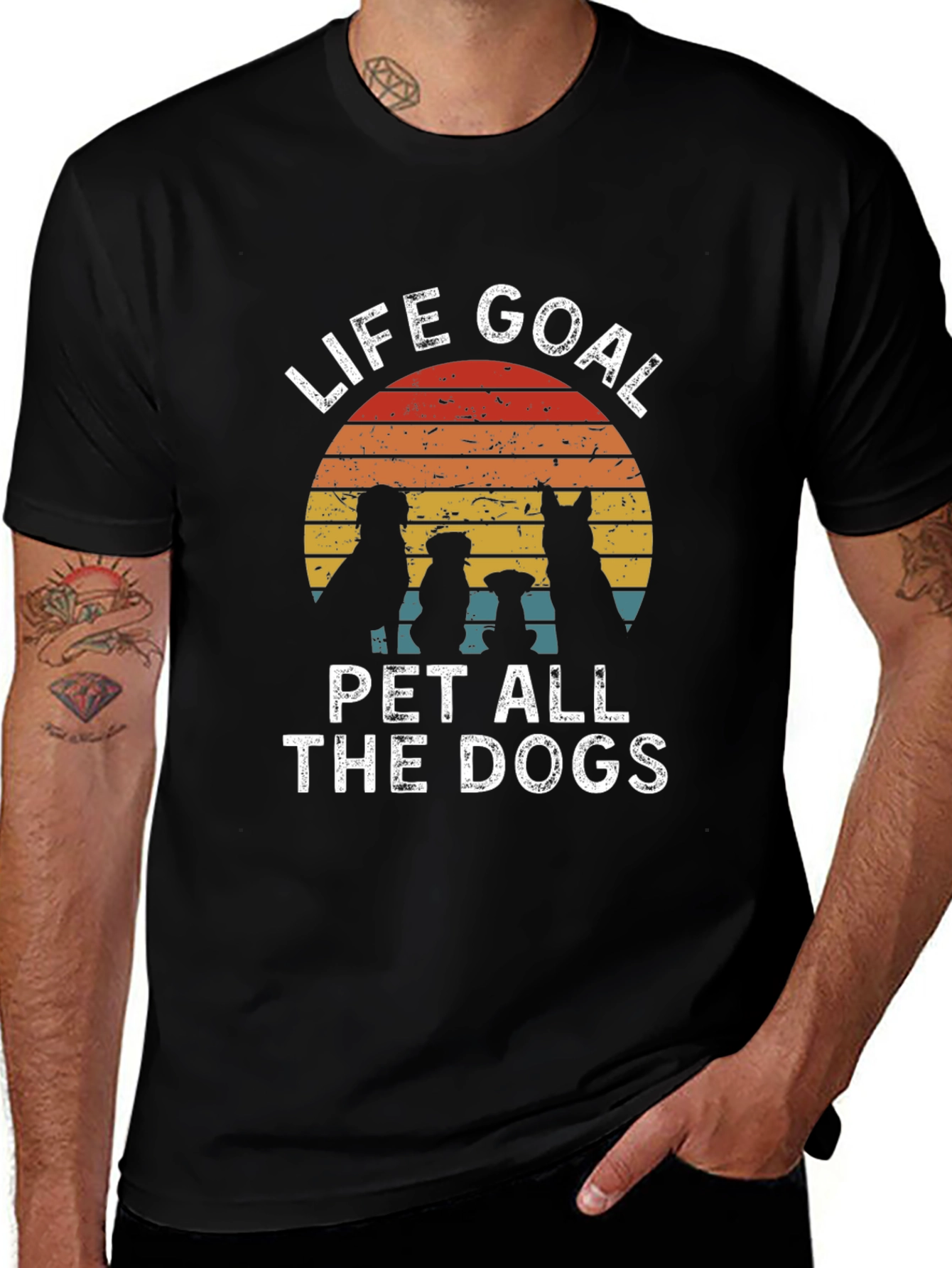 Variant 30 of Life Goal Pet All The Dogs Graphic Tee