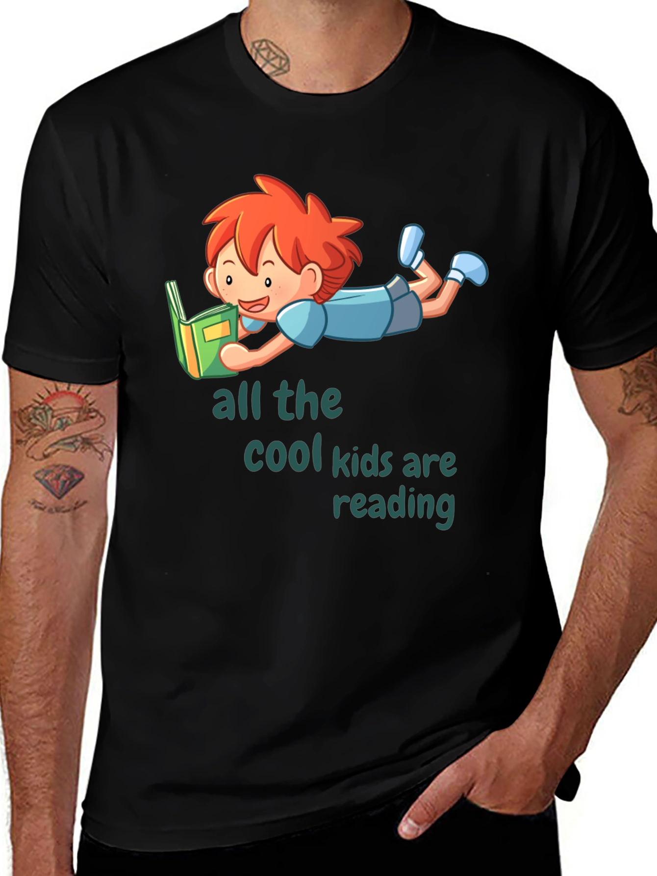 Variant 15 of Cool Kids Reading Graphic T-Shirt