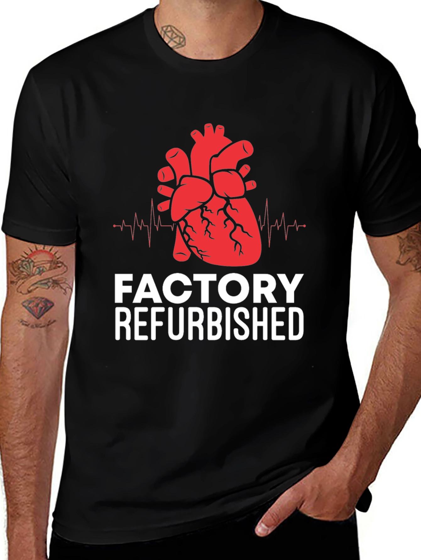 Variant 10 of Factory Refurbished Heart Graphic Tee