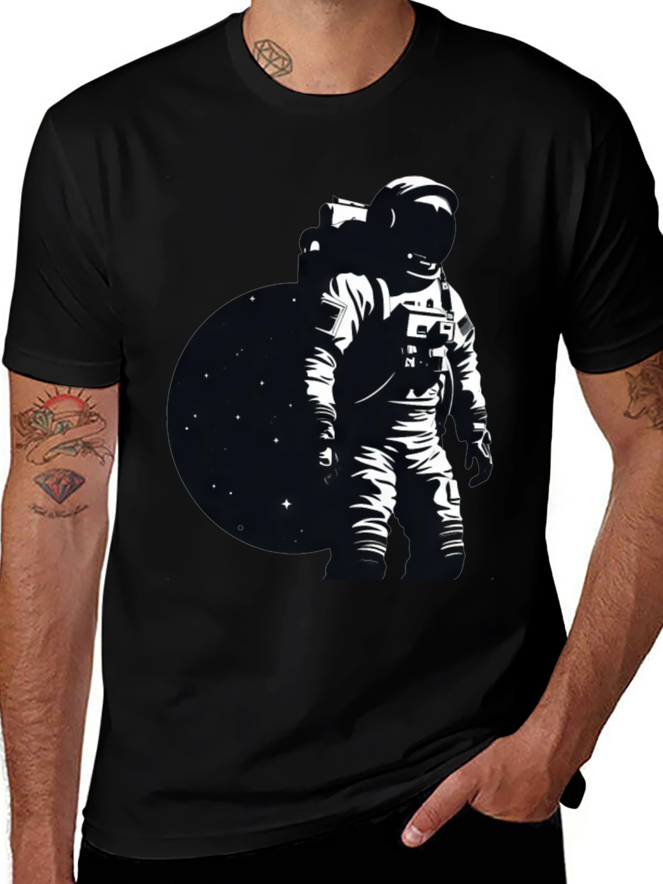 Variant 19 of Astronaut Graphic T-Shirt - Space Design Tee