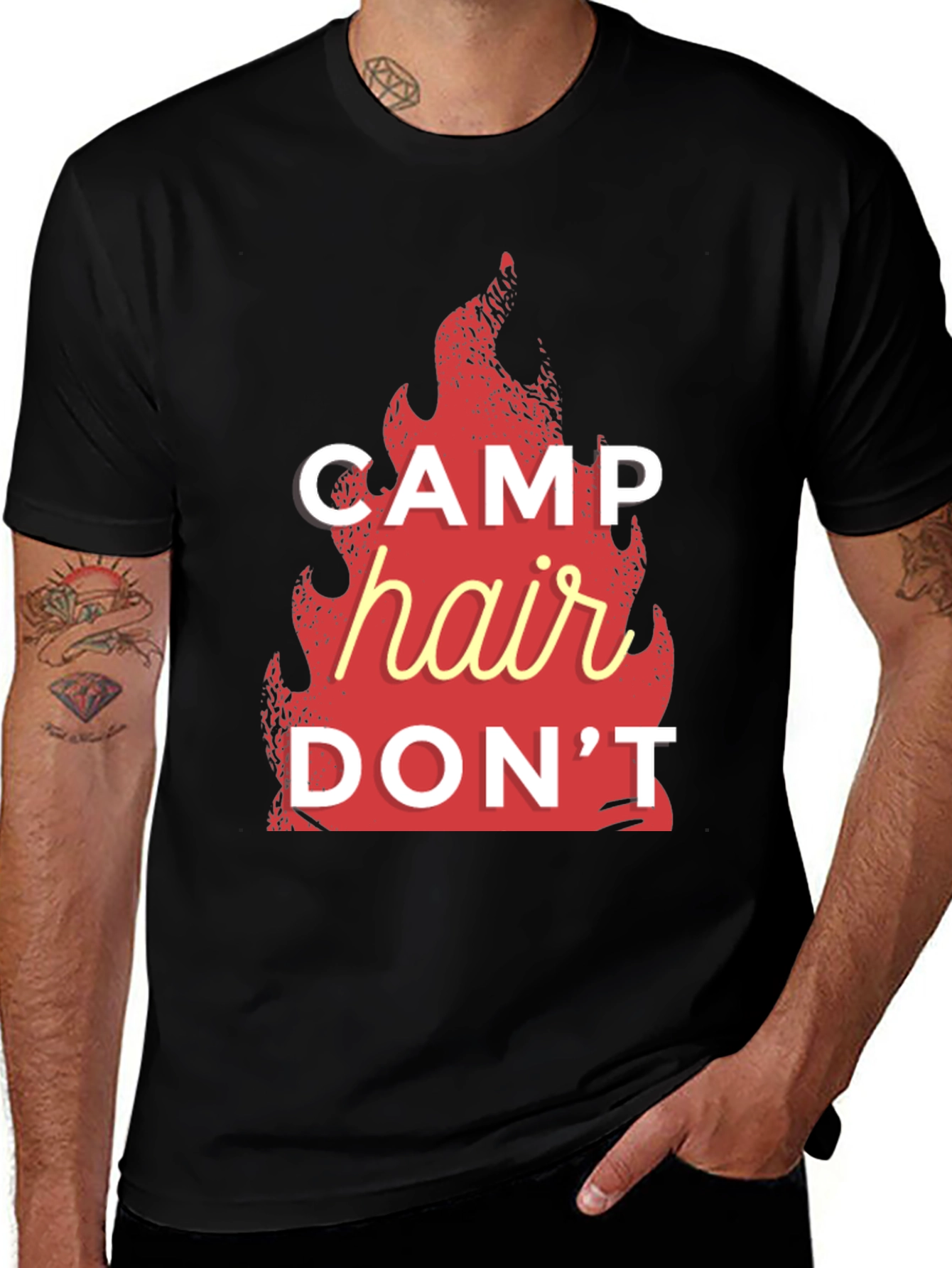 Variant 12 of Camp Hair Don't Care Graphic T-Shirt