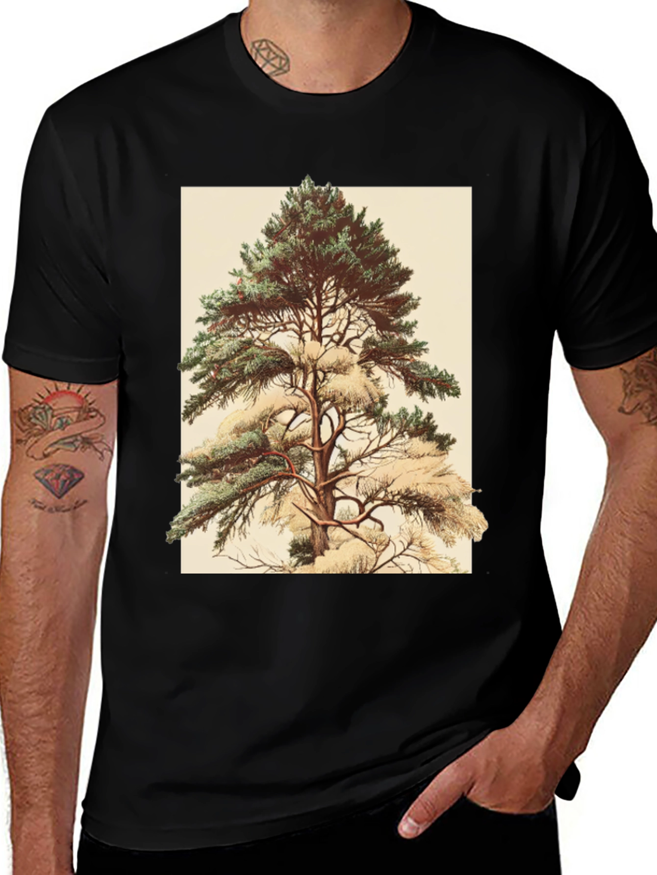 Variant 22 of Nature Inspired Tree Graphic T-Shirt - Classic Fit