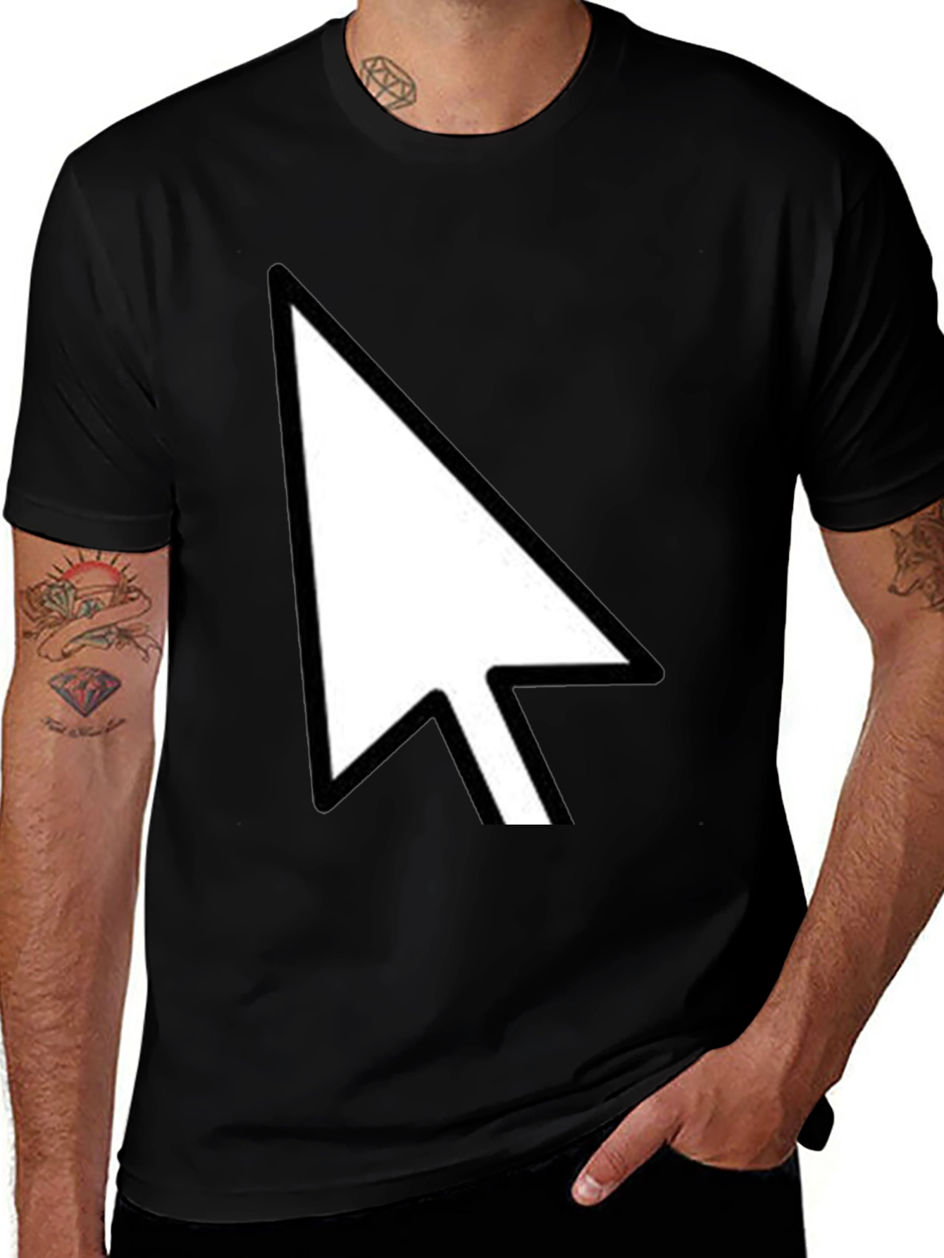 Variant 18 of Pointer Graphic Tee - Modern Casual Style