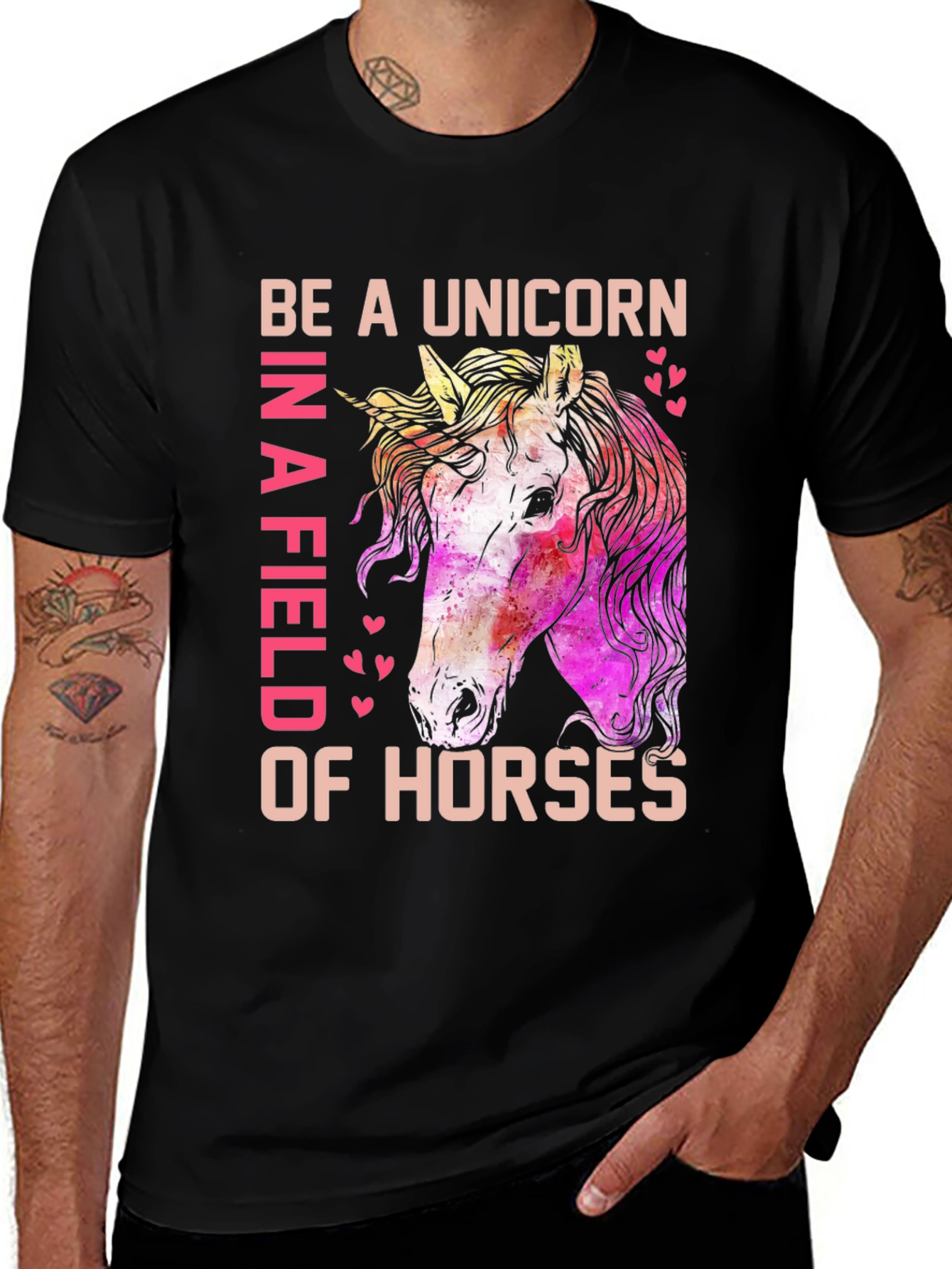 Variant 30 of Unicorn Graphic T-Shirt: Be a Unicorn!