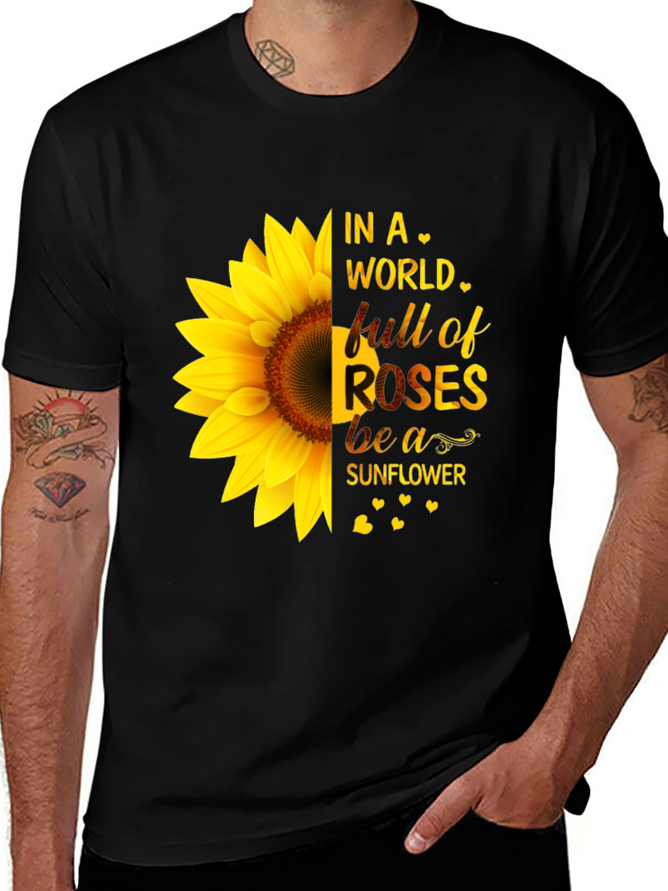 Variant 6 of Be a Sunflower Graphic T-Shirt