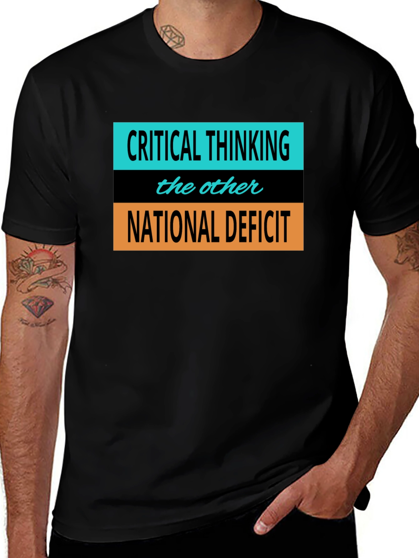 Variant 29 of Critical Thinking T-Shirt - National Deficit Tee