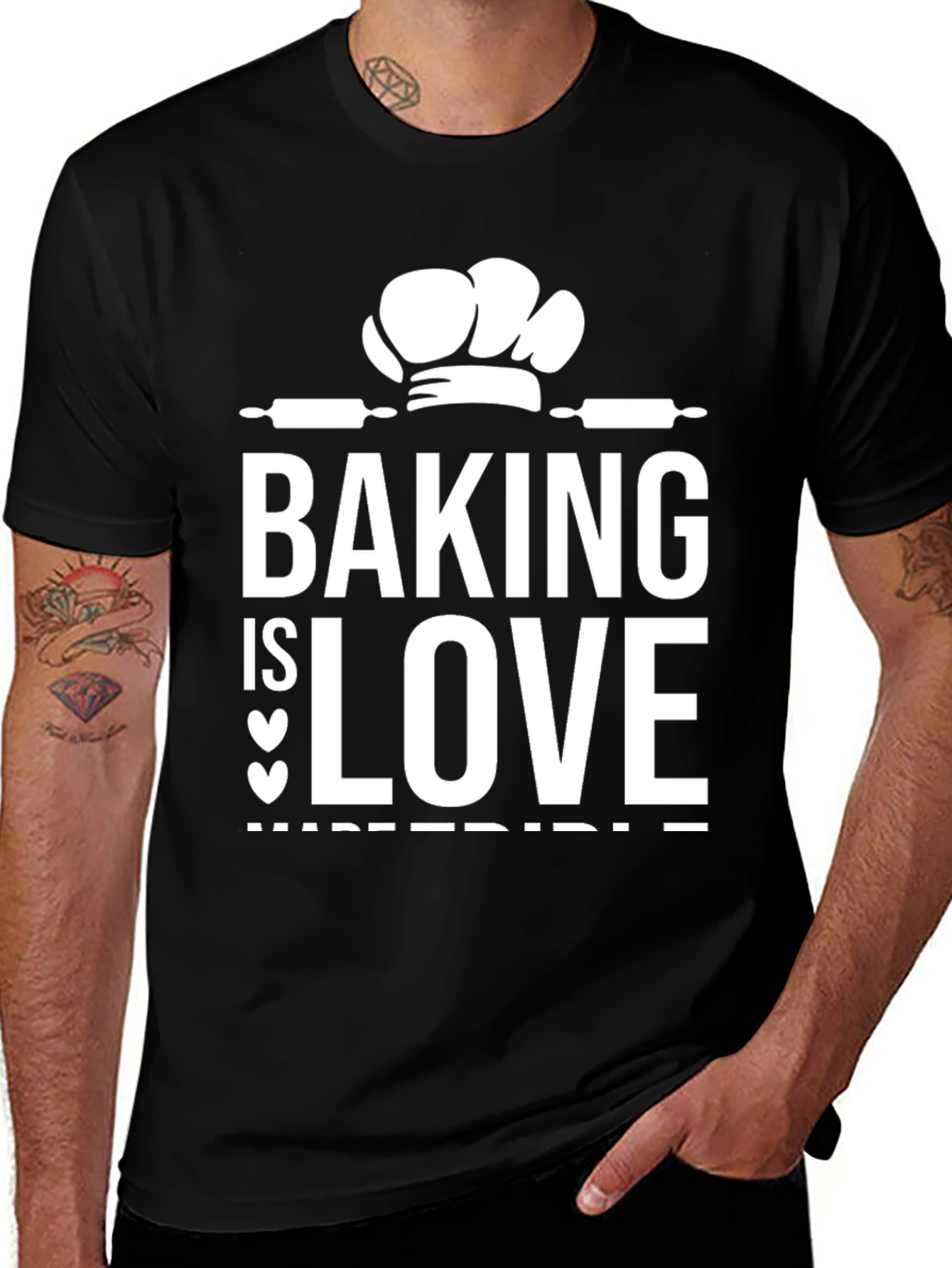 Variant 22 of Baking is Love T-Shirt - Edible Love