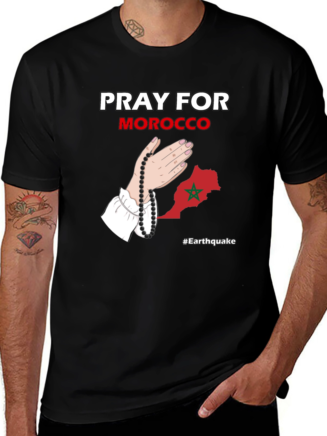 Pray for Morocco T-Shirt Earthquake Relief
