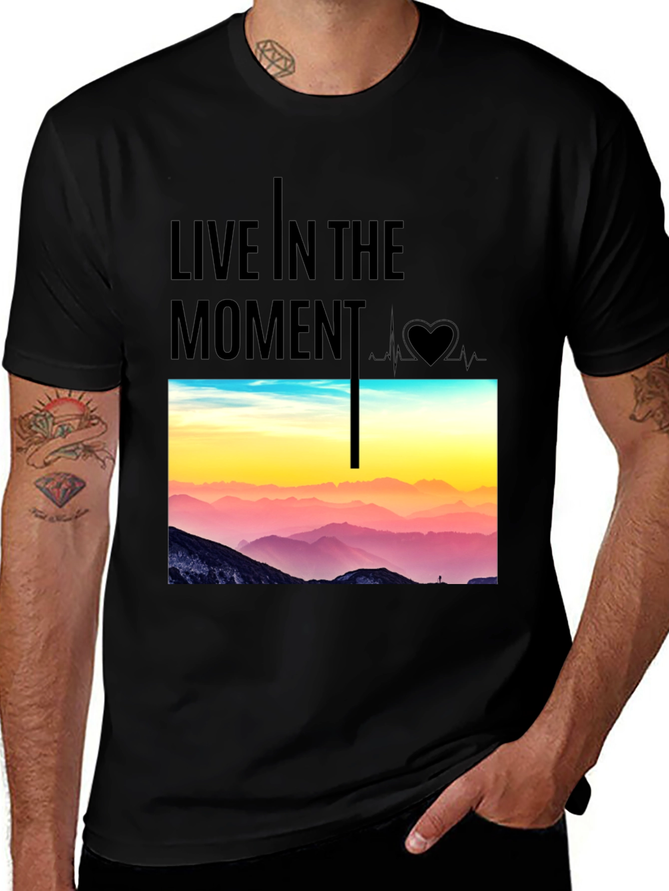 Variant 10 of Live in the Moment Graphic Tee