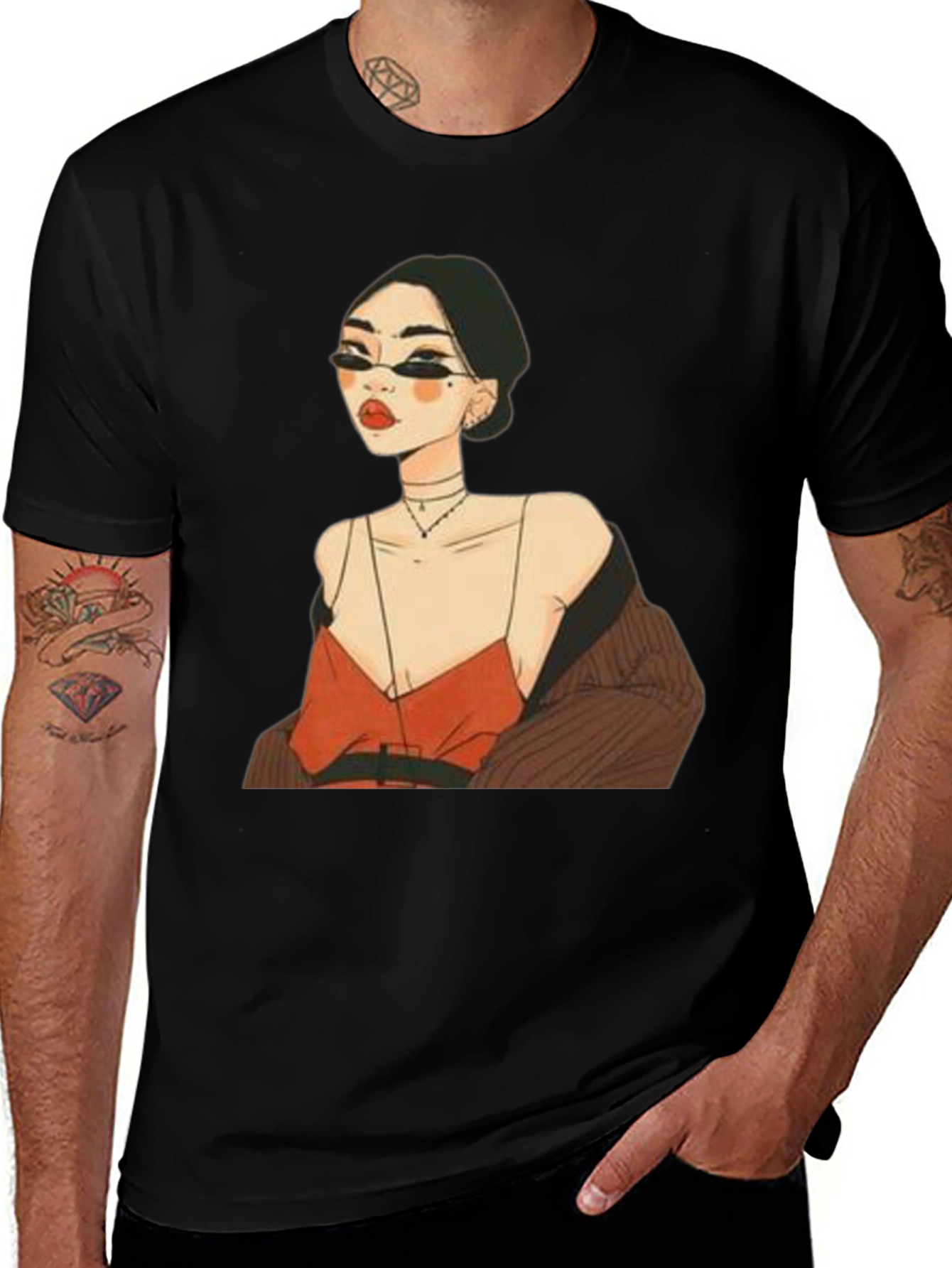 Variant 26 of Stylish Woman Graphic Tee - Trendy Design T-Shirt