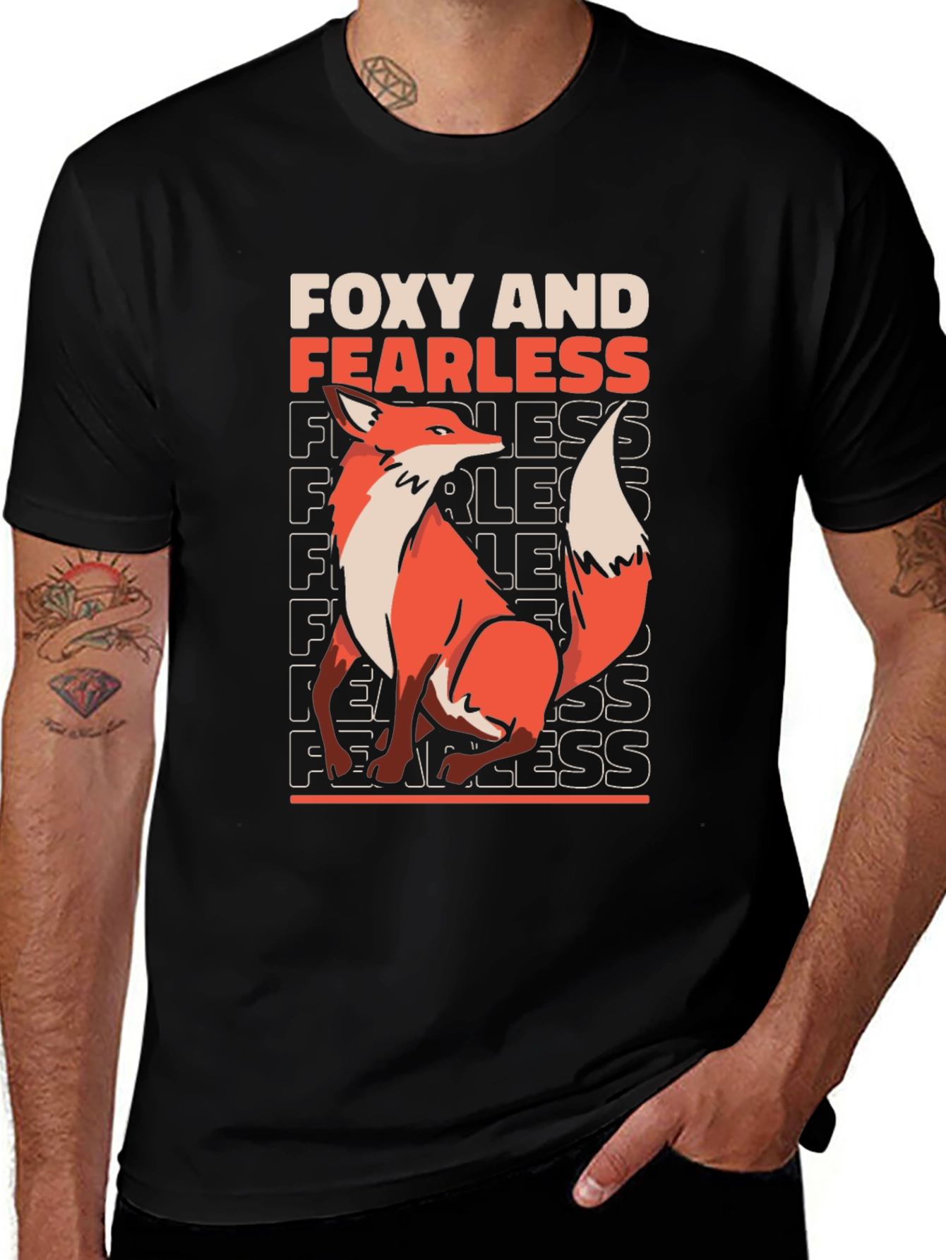 Variant 28 of Foxy and Fearless Graphic T-Shirt