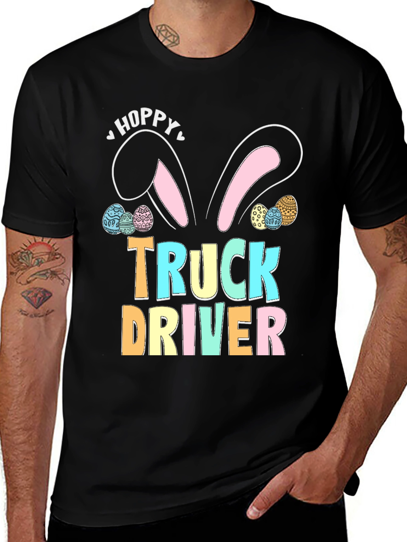 Hoppy Truck Driver Easter T-Shirt