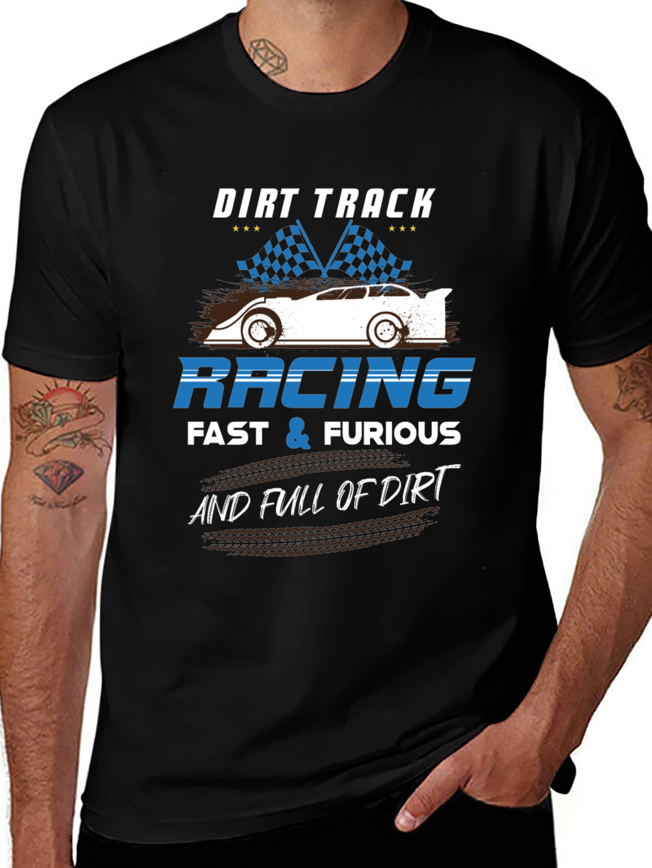 Variant 23 of Dirt Track Racing Graphic Tee