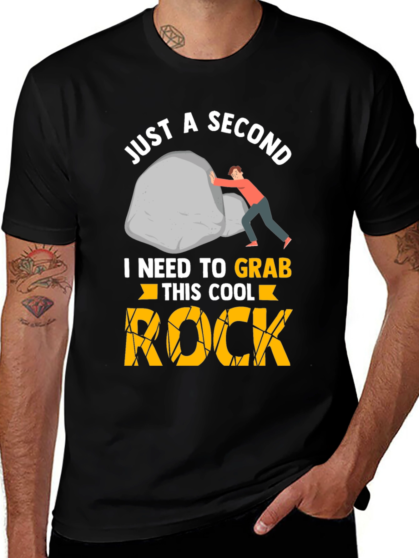 Variant 8 of Just A Second Cool Rock Graphic Tee