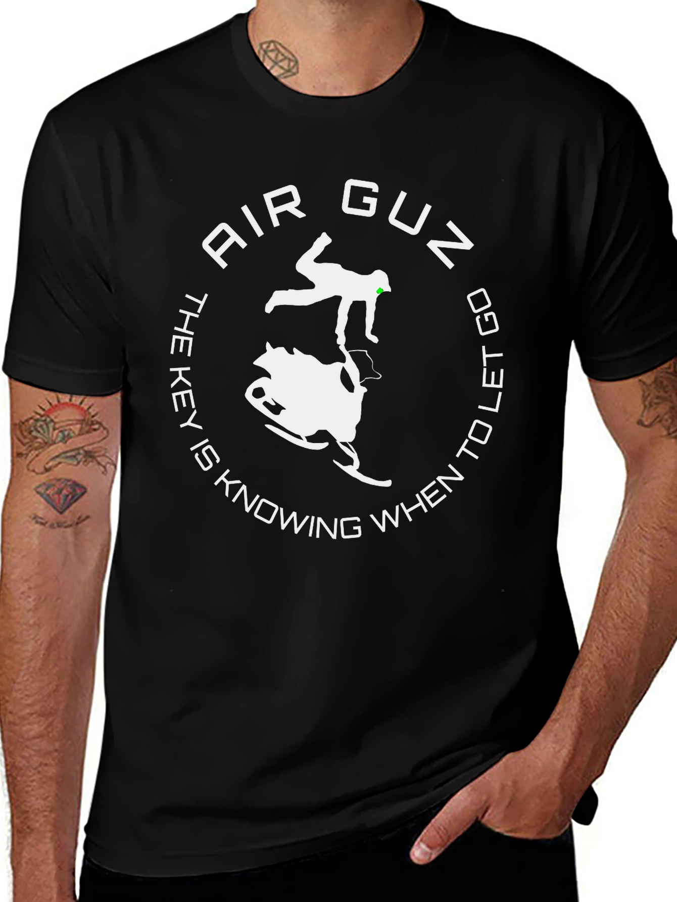 Variant 30 of Air Guz T-Shirt Snowmobile Key to Let Go Black