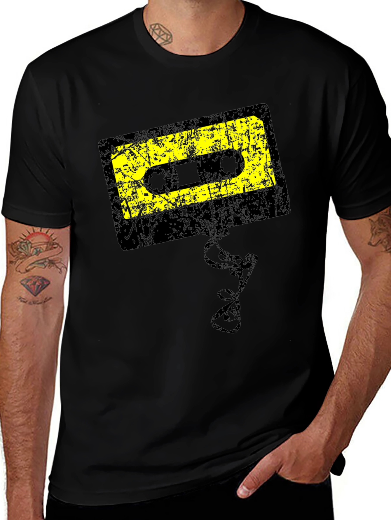 Variant 26 of Retro Cassette Tape Graphic T-Shirt - Vintage Style