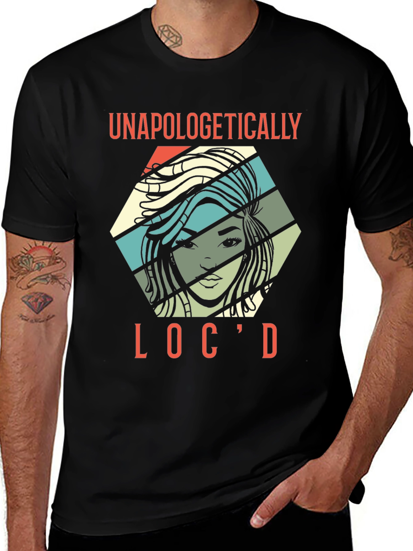 Variant 19 of Unapologetically Loc'd Black T-Shirt