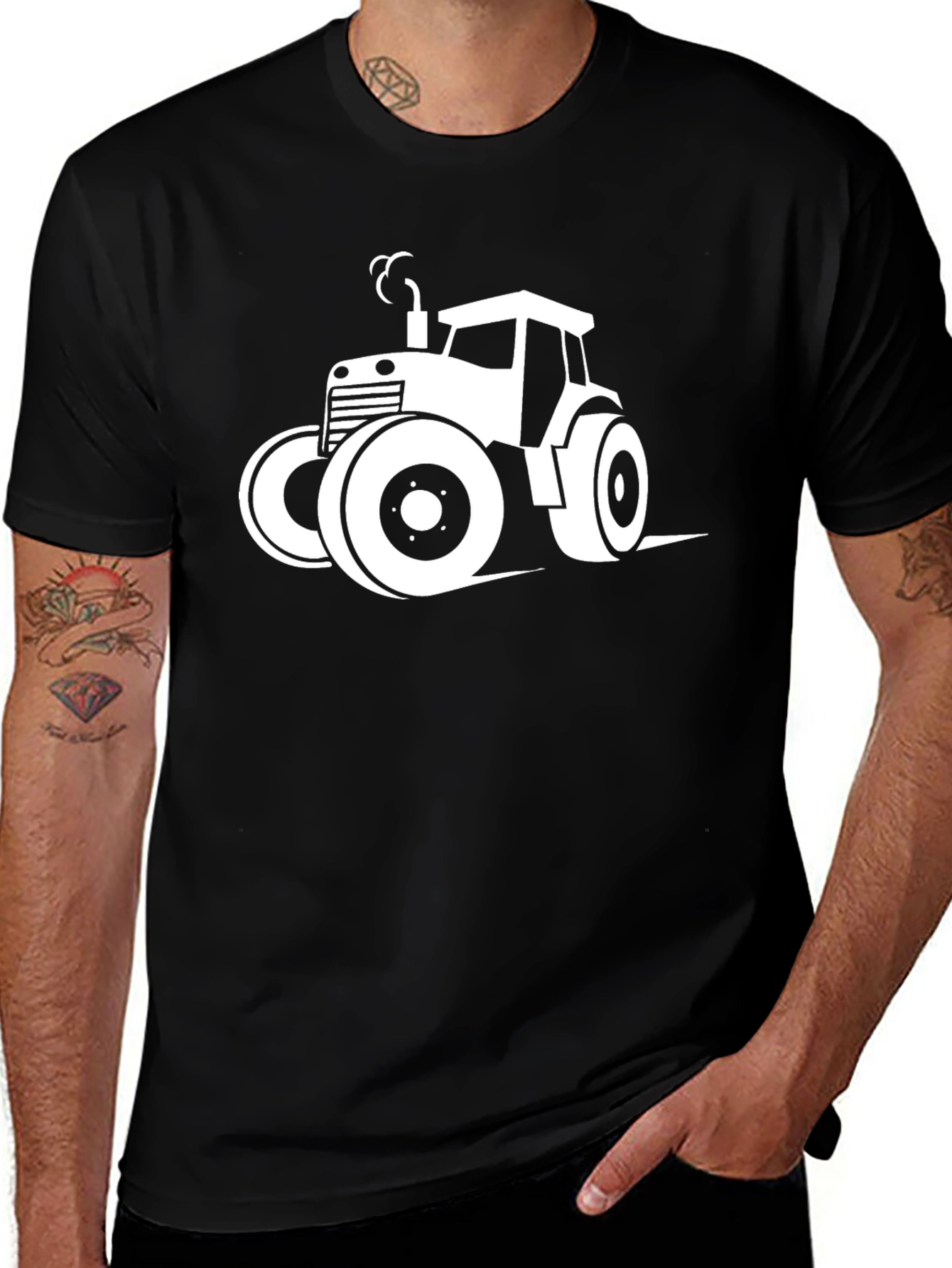 Variant 27 of Tractor Graphic Tee - Classic Farm Style