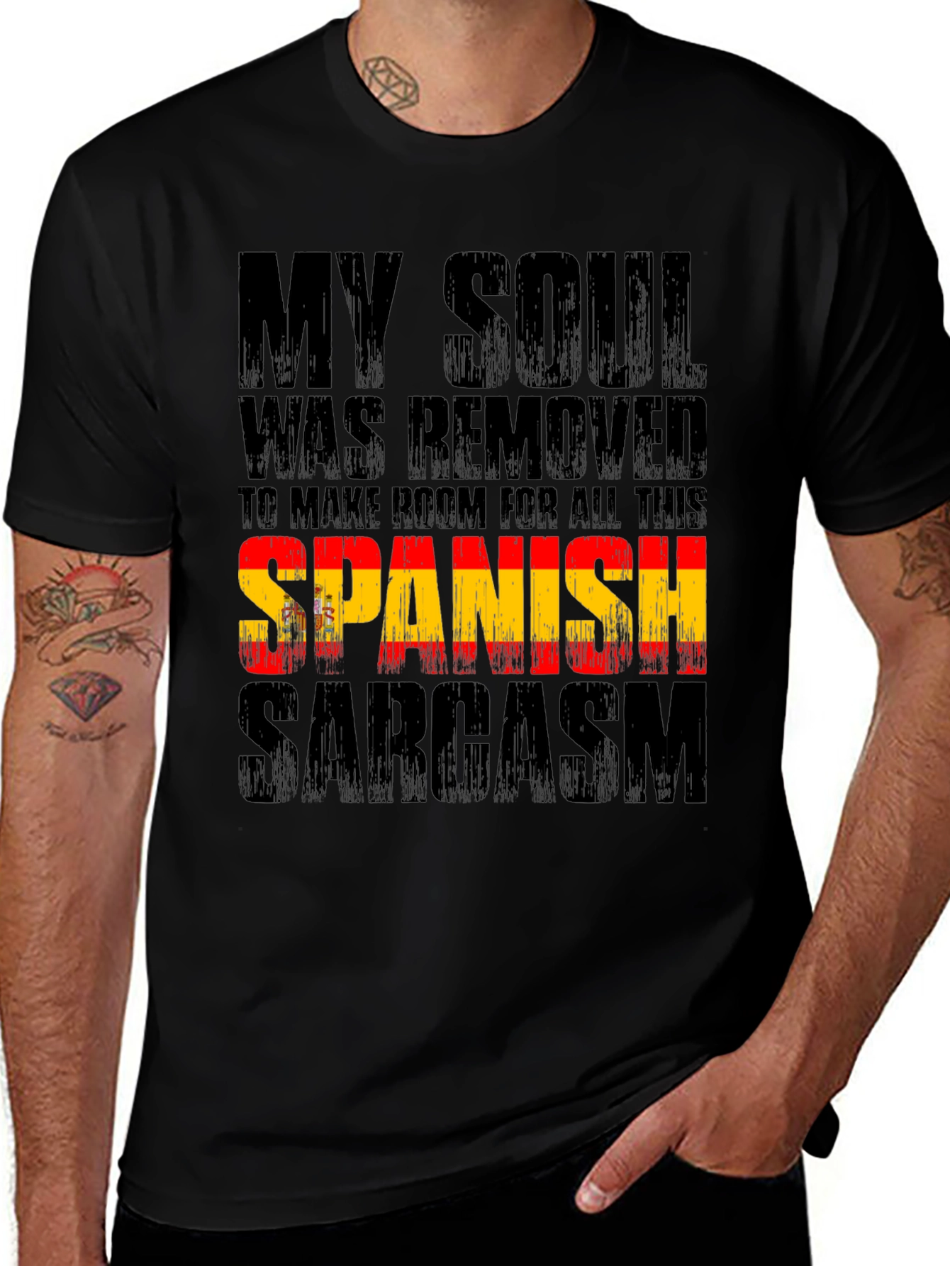 Spanish Sarcasm Humor T-Shirt Funny Spain Pride Graphic Tee